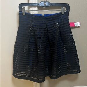 BOGO free any item w/ equal or less value knit Rose Black & Blue A-Line Skirt